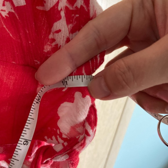 Free People Lille Printed Maxi Halter Dress Raspberry Red Endless Summer Beach L - Picture 11 of 15